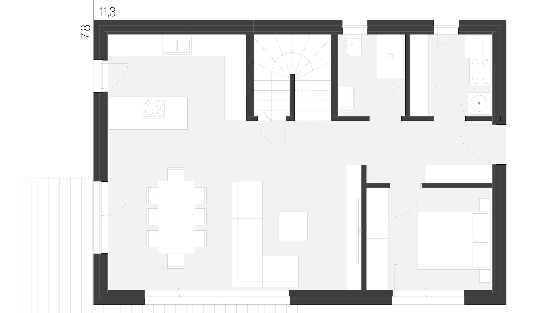 Tloris hi&scaron;e SMART CLASSIC &ndash; Pritličje